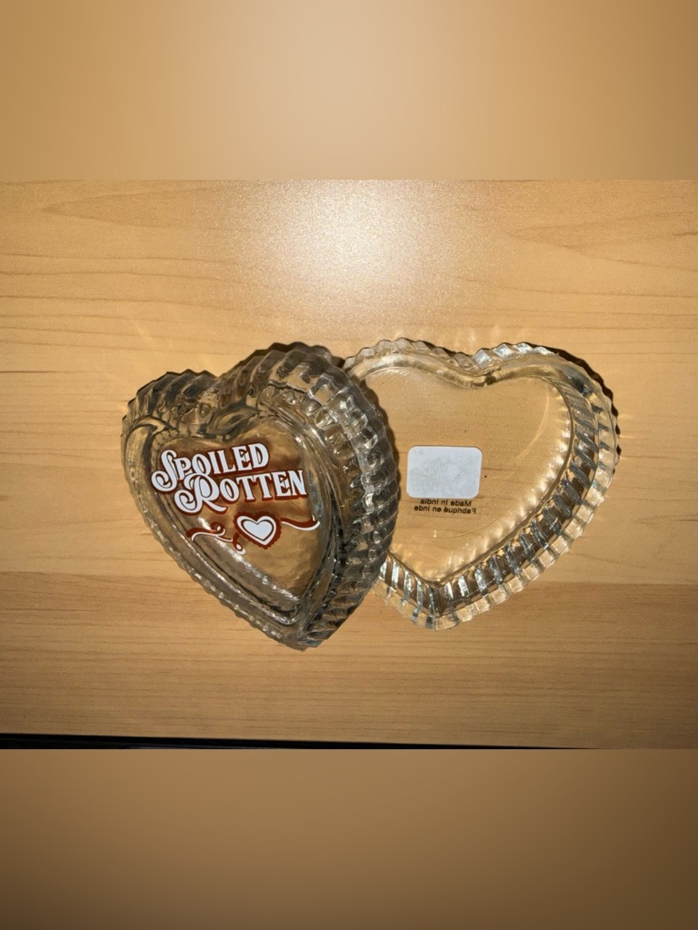 Love hurts Beveled glass trinket box - Picture 4 of 6